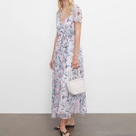 Club Monaco floral Maxi Wrap Dress - Picture 1 of 8